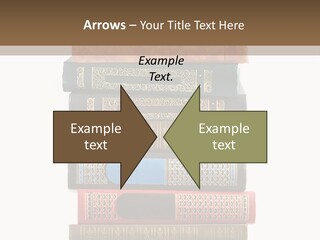 A Stack Of Books On Top Of Each Other PowerPoint Template