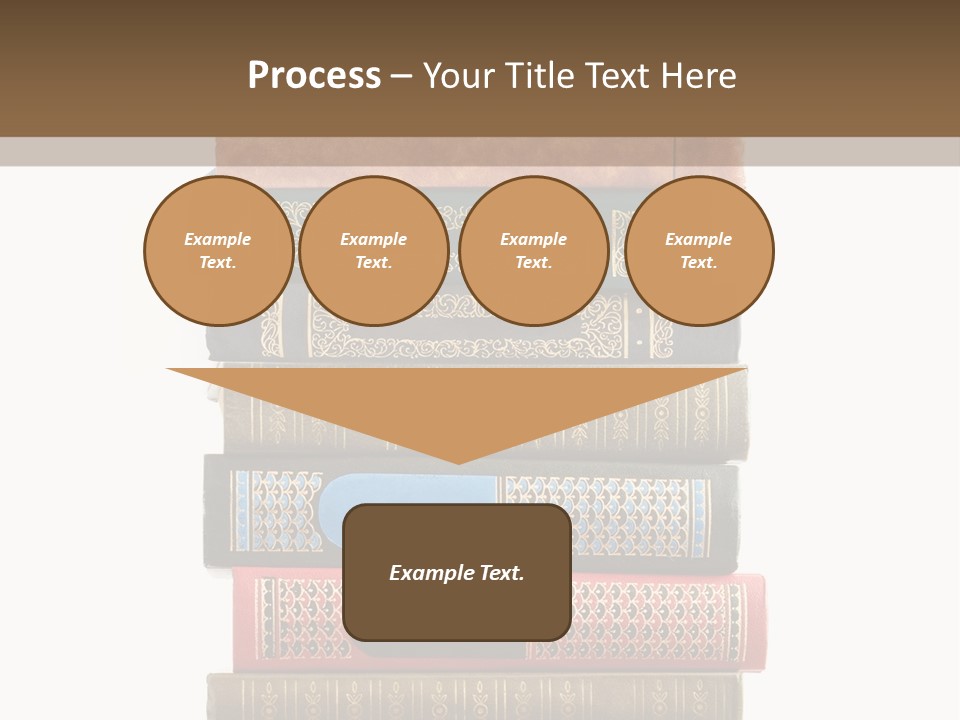 A Stack Of Books On Top Of Each Other PowerPoint Template