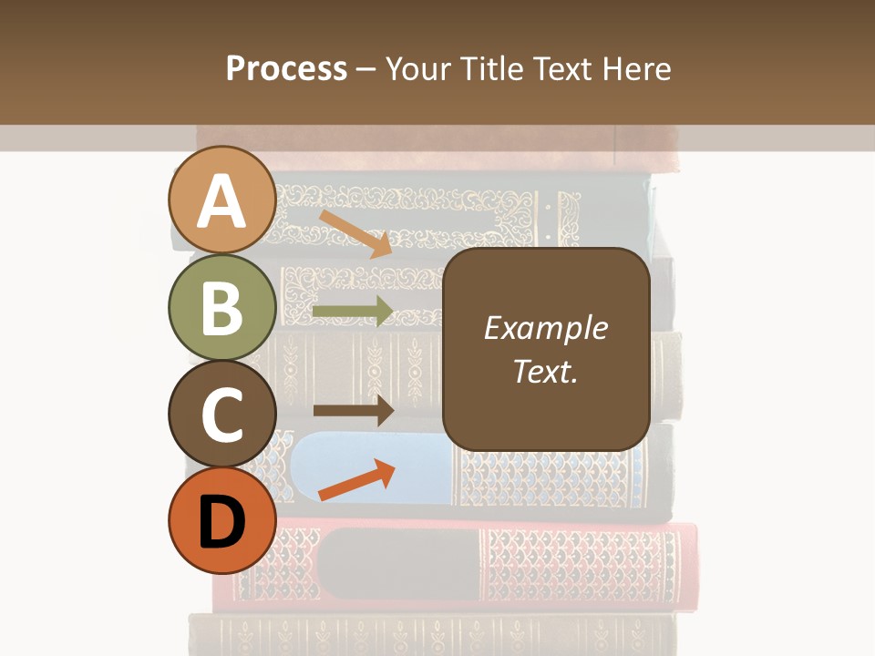 A Stack Of Books On Top Of Each Other PowerPoint Template