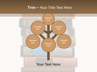 A Stack Of Books On Top Of Each Other PowerPoint Template