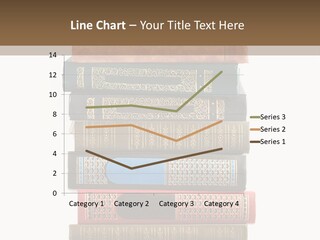 A Stack Of Books On Top Of Each Other PowerPoint Template