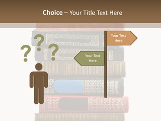 A Stack Of Books On Top Of Each Other PowerPoint Template