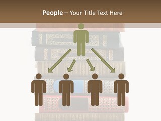 A Stack Of Books On Top Of Each Other PowerPoint Template
