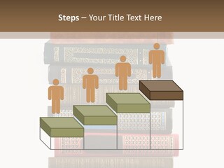 A Stack Of Books On Top Of Each Other PowerPoint Template