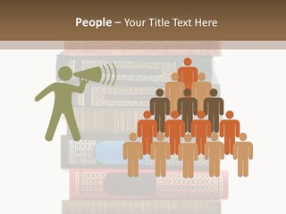 A Stack Of Books On Top Of Each Other PowerPoint Template