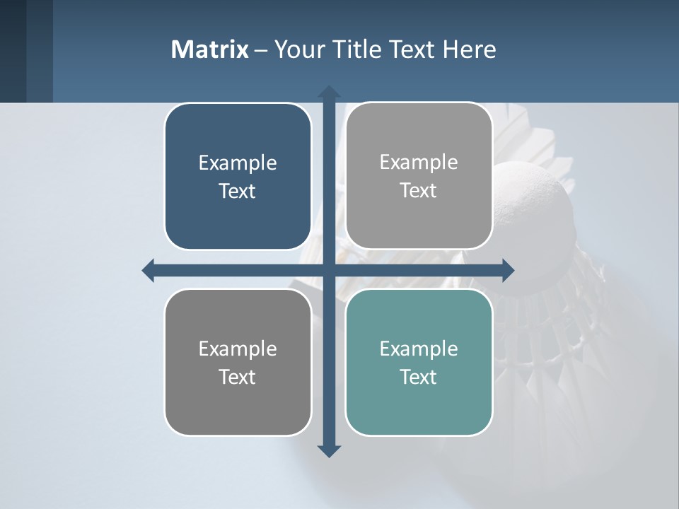 Two White Brushes On A Blue Background Powerpoint Template PowerPoint Template