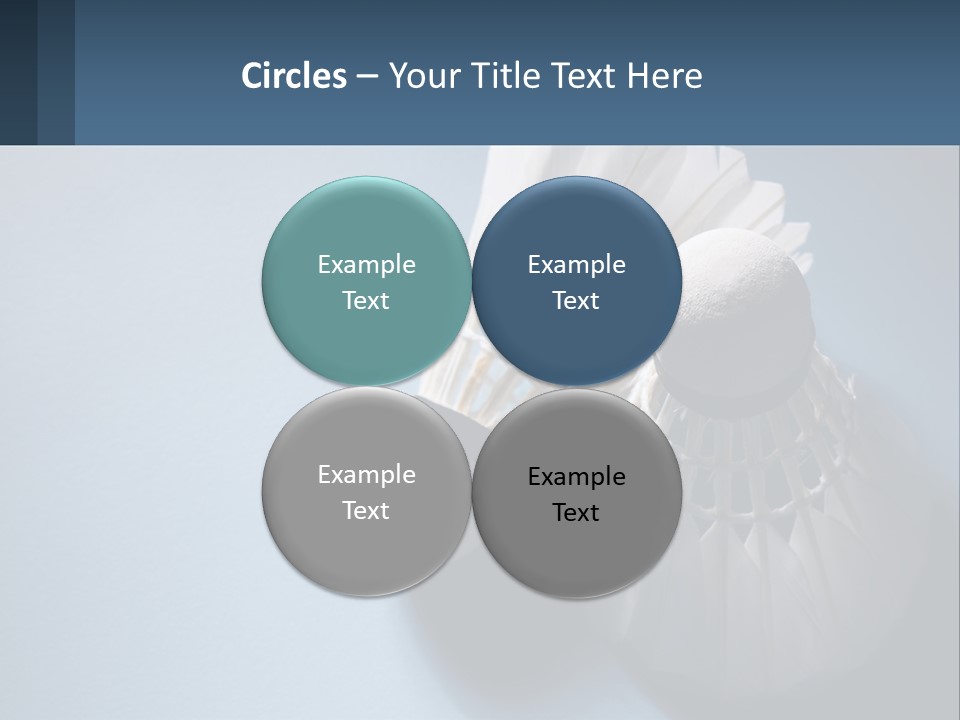 Two White Brushes On A Blue Background Powerpoint Template PowerPoint Template