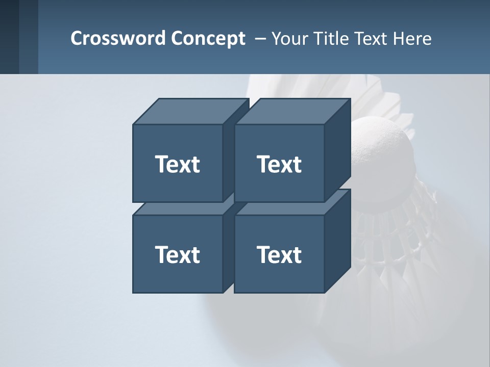 Two White Brushes On A Blue Background Powerpoint Template PowerPoint Template