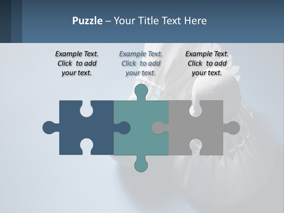 Two White Brushes On A Blue Background Powerpoint Template PowerPoint Template