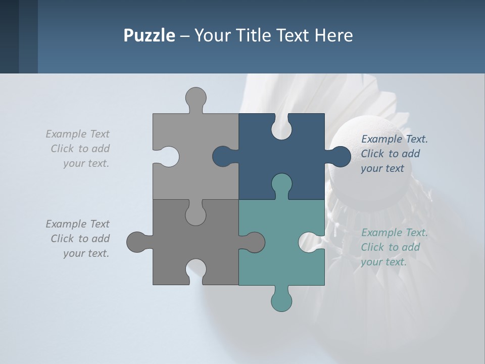 Two White Brushes On A Blue Background Powerpoint Template PowerPoint Template