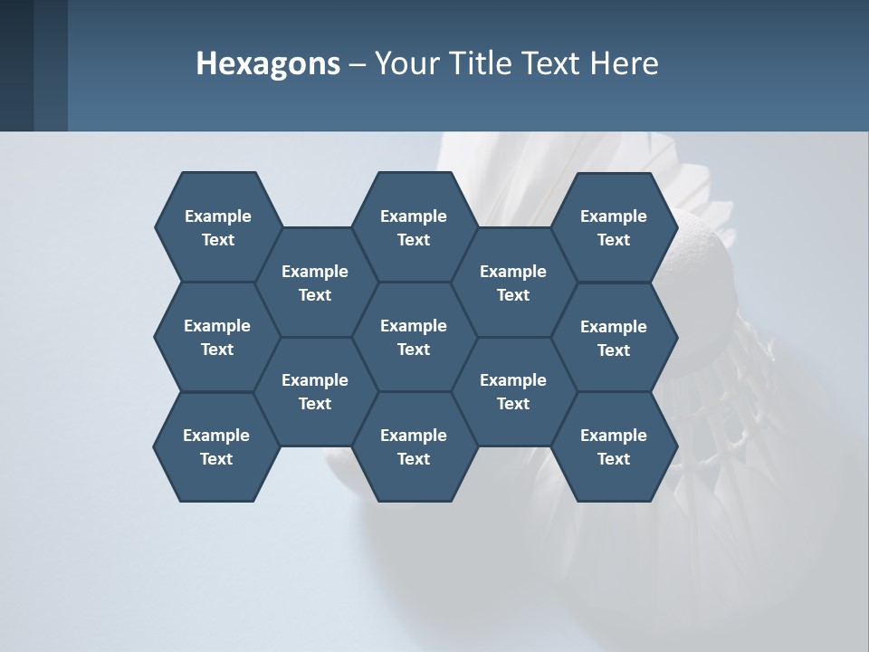 Two White Brushes On A Blue Background Powerpoint Template PowerPoint Template