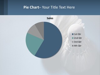 Two White Brushes On A Blue Background Powerpoint Template PowerPoint Template