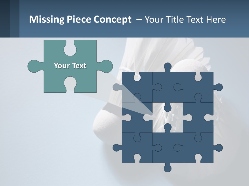 Two White Brushes On A Blue Background Powerpoint Template PowerPoint Template