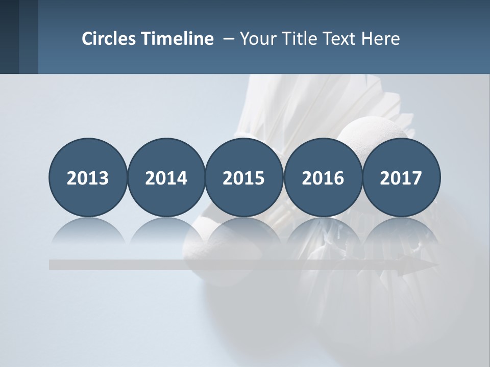 Two White Brushes On A Blue Background Powerpoint Template PowerPoint Template