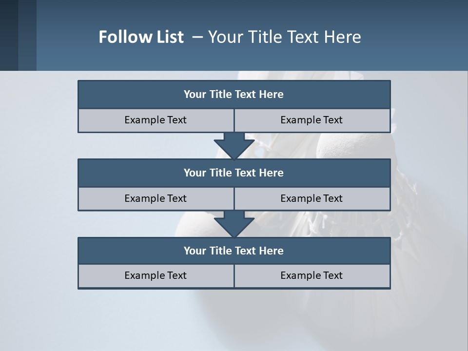 Two White Brushes On A Blue Background Powerpoint Template PowerPoint Template