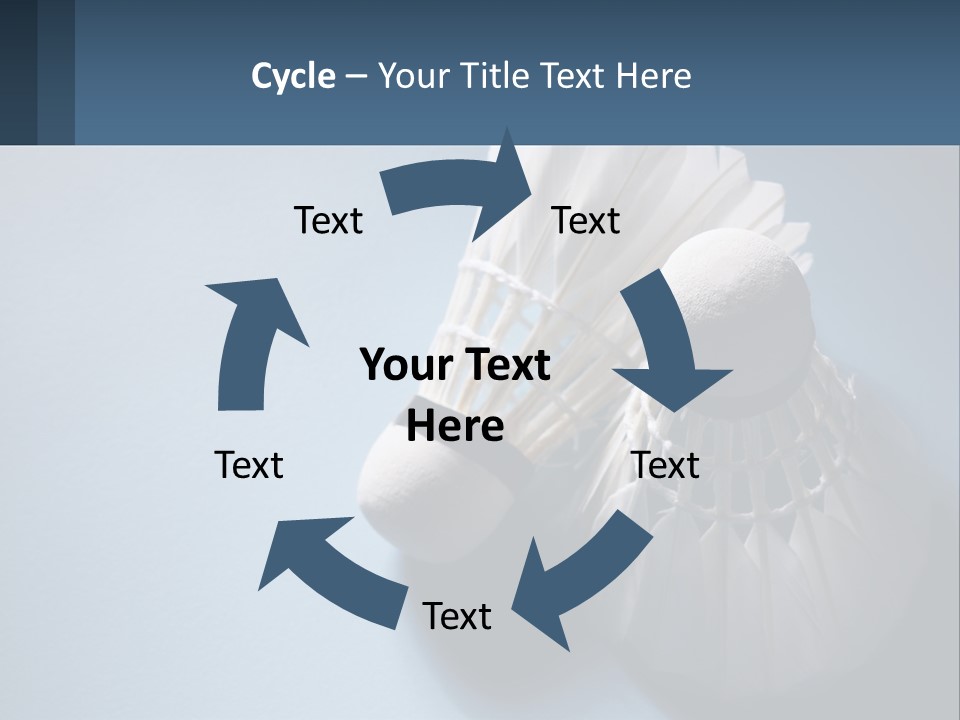 Two White Brushes On A Blue Background Powerpoint Template PowerPoint Template