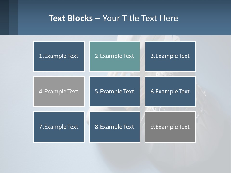 Two White Brushes On A Blue Background Powerpoint Template PowerPoint Template