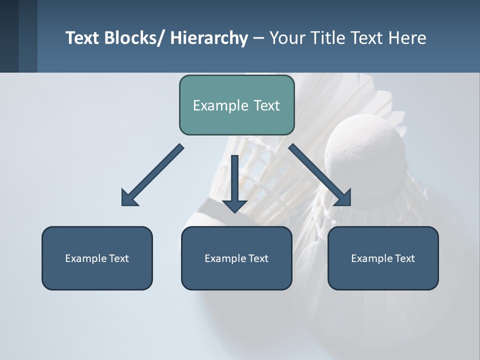 Two White Brushes On A Blue Background Powerpoint Template PowerPoint Template