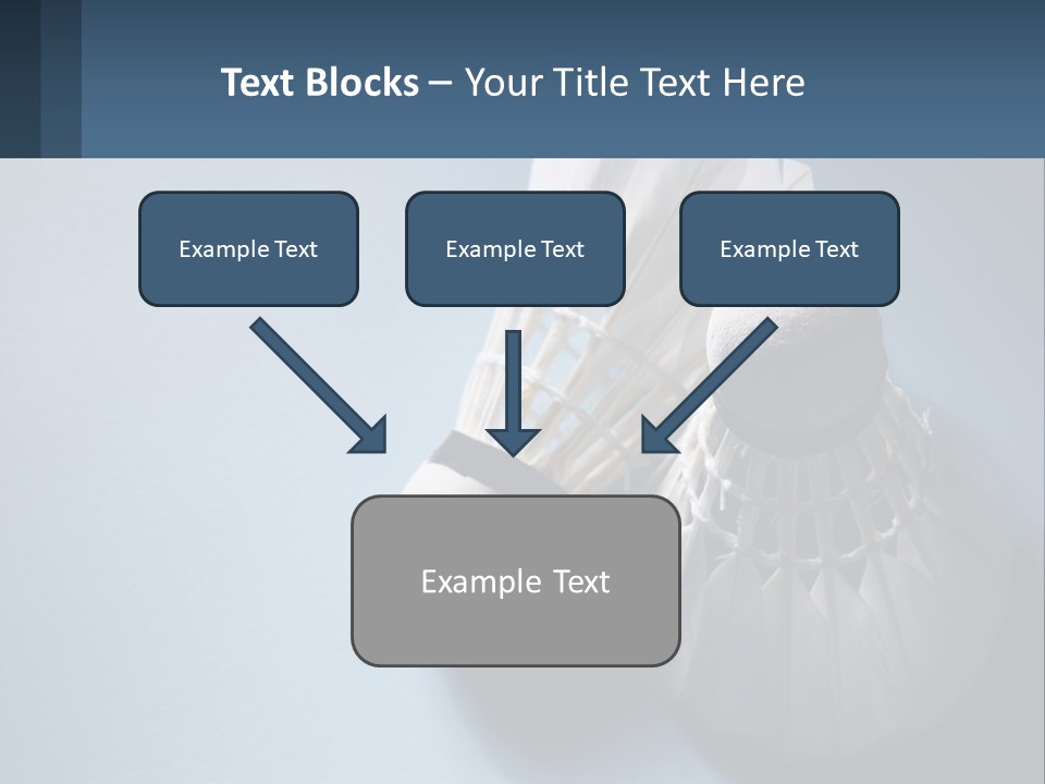 Two White Brushes On A Blue Background Powerpoint Template PowerPoint Template