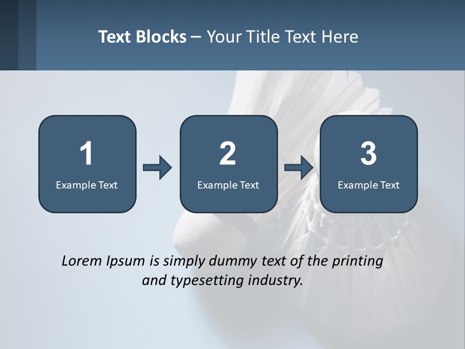 Two White Brushes On A Blue Background Powerpoint Template PowerPoint Template