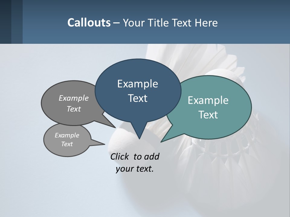 Two White Brushes On A Blue Background Powerpoint Template PowerPoint Template