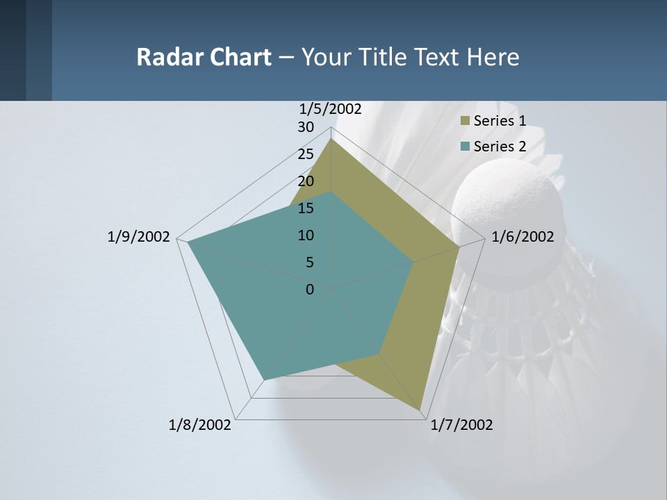 Two White Brushes On A Blue Background Powerpoint Template PowerPoint Template