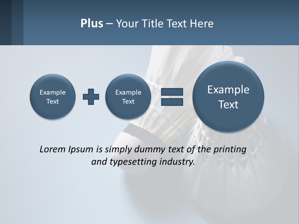 Two White Brushes On A Blue Background Powerpoint Template PowerPoint Template