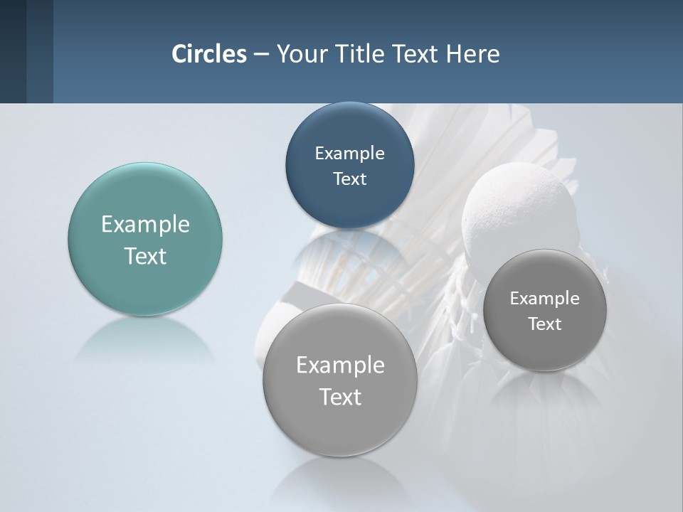 Two White Brushes On A Blue Background Powerpoint Template PowerPoint Template