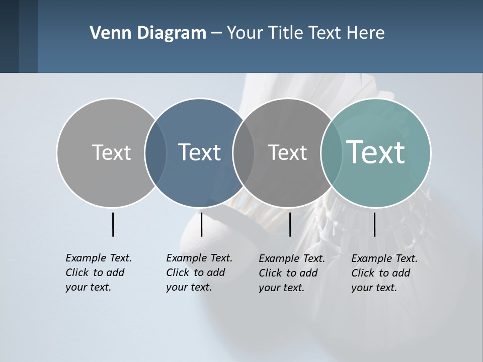 Two White Brushes On A Blue Background Powerpoint Template PowerPoint Template