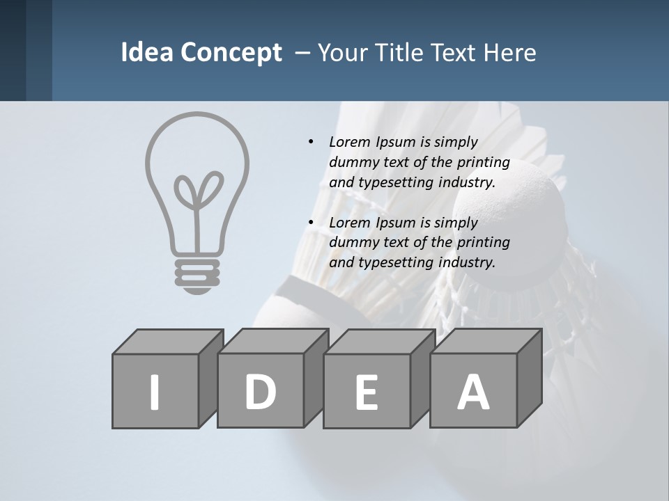 Two White Brushes On A Blue Background Powerpoint Template PowerPoint Template