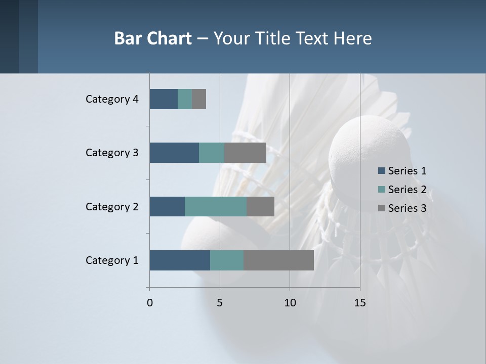 Two White Brushes On A Blue Background Powerpoint Template PowerPoint Template