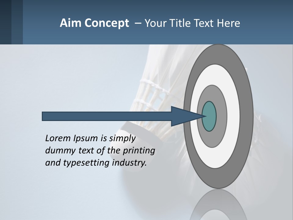 Two White Brushes On A Blue Background Powerpoint Template PowerPoint Template