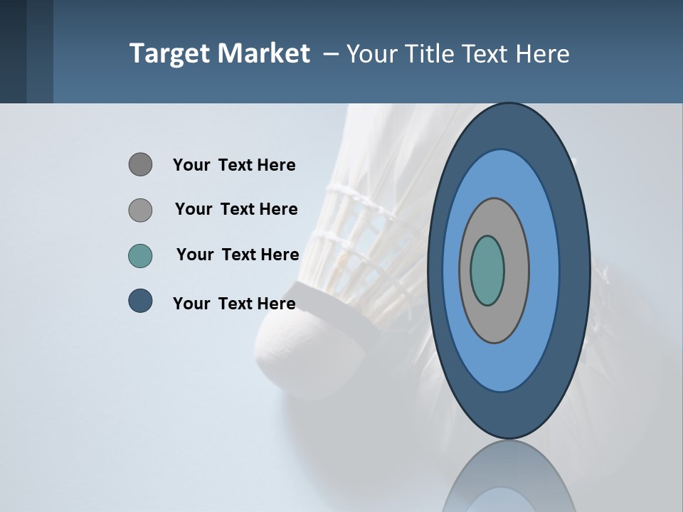 Two White Brushes On A Blue Background Powerpoint Template PowerPoint Template