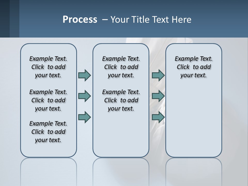 Two White Brushes On A Blue Background Powerpoint Template PowerPoint Template