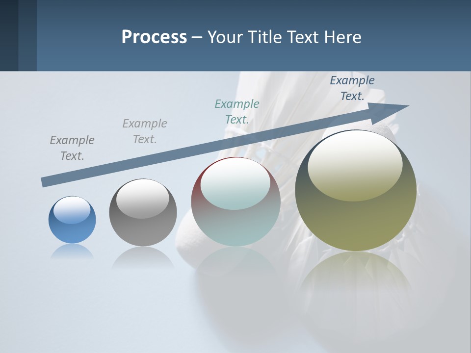 Two White Brushes On A Blue Background Powerpoint Template PowerPoint Template