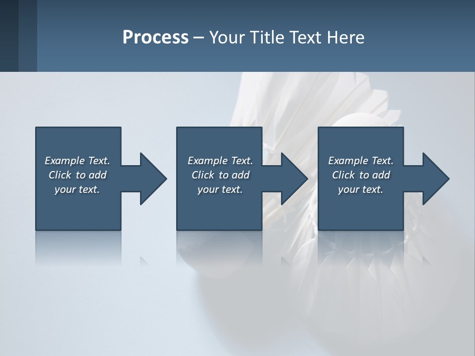 Two White Brushes On A Blue Background Powerpoint Template PowerPoint Template