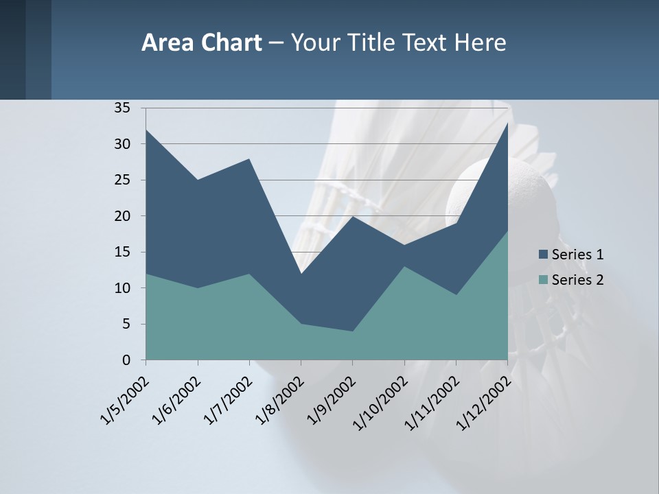 Two White Brushes On A Blue Background Powerpoint Template PowerPoint Template