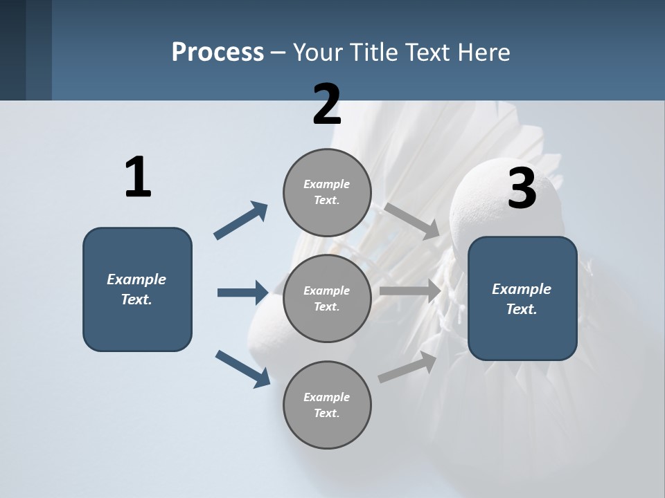 Two White Brushes On A Blue Background Powerpoint Template PowerPoint Template