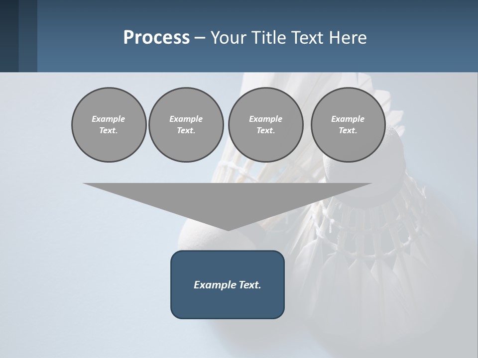 Two White Brushes On A Blue Background Powerpoint Template PowerPoint Template