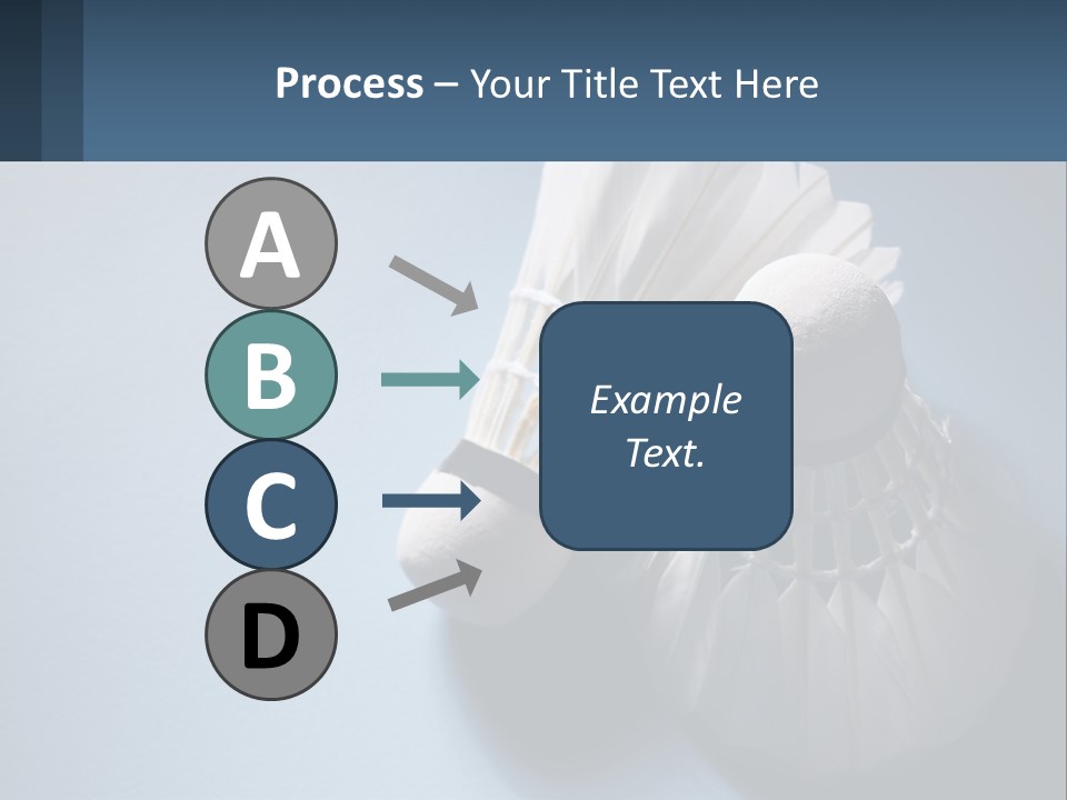 Two White Brushes On A Blue Background Powerpoint Template PowerPoint Template