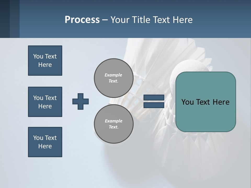 Two White Brushes On A Blue Background Powerpoint Template PowerPoint Template
