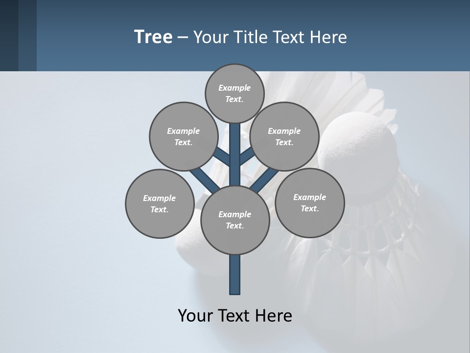 Two White Brushes On A Blue Background Powerpoint Template PowerPoint Template