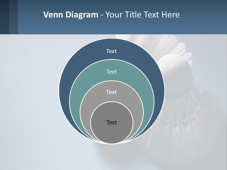 Two White Brushes On A Blue Background Powerpoint Template PowerPoint Template