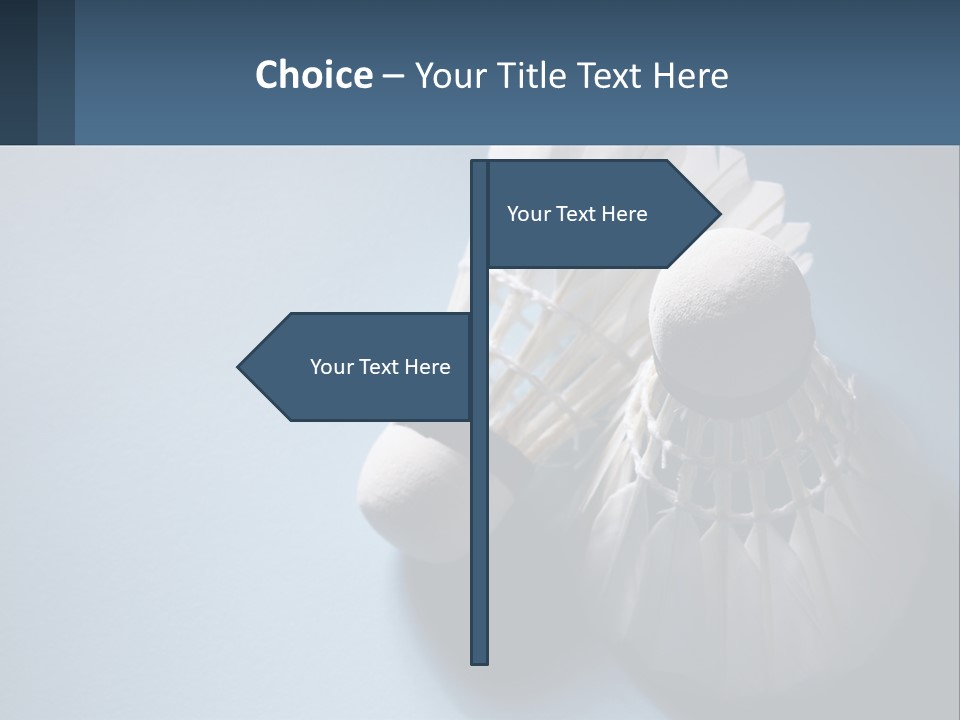 Two White Brushes On A Blue Background Powerpoint Template PowerPoint Template