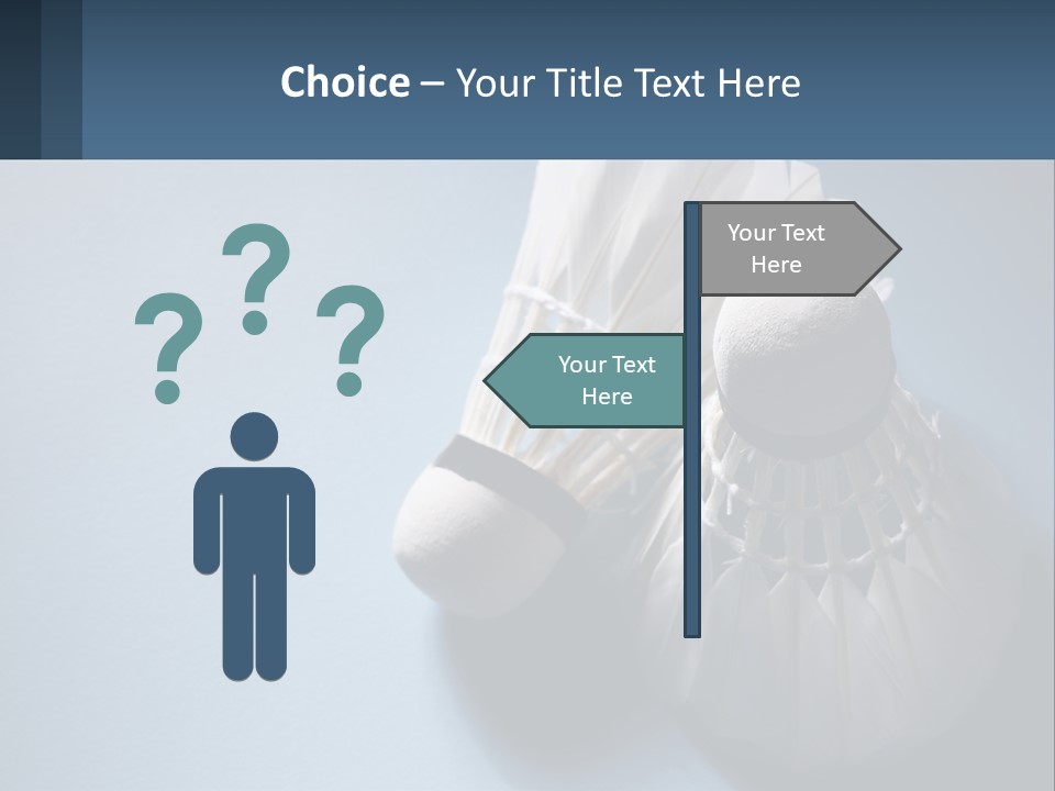 Two White Brushes On A Blue Background Powerpoint Template PowerPoint Template