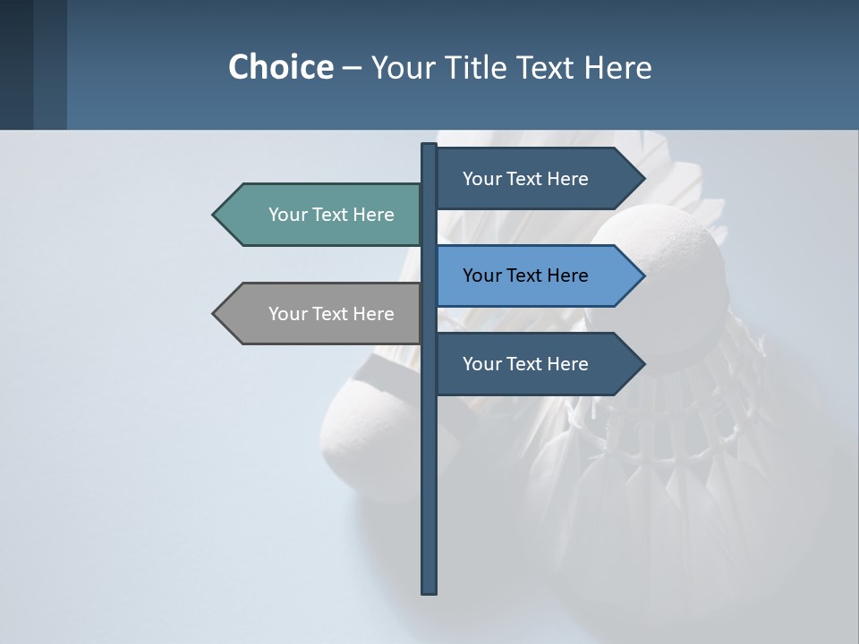 Two White Brushes On A Blue Background Powerpoint Template PowerPoint Template