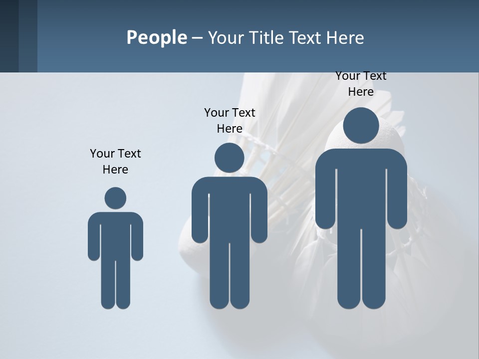 Two White Brushes On A Blue Background Powerpoint Template PowerPoint Template