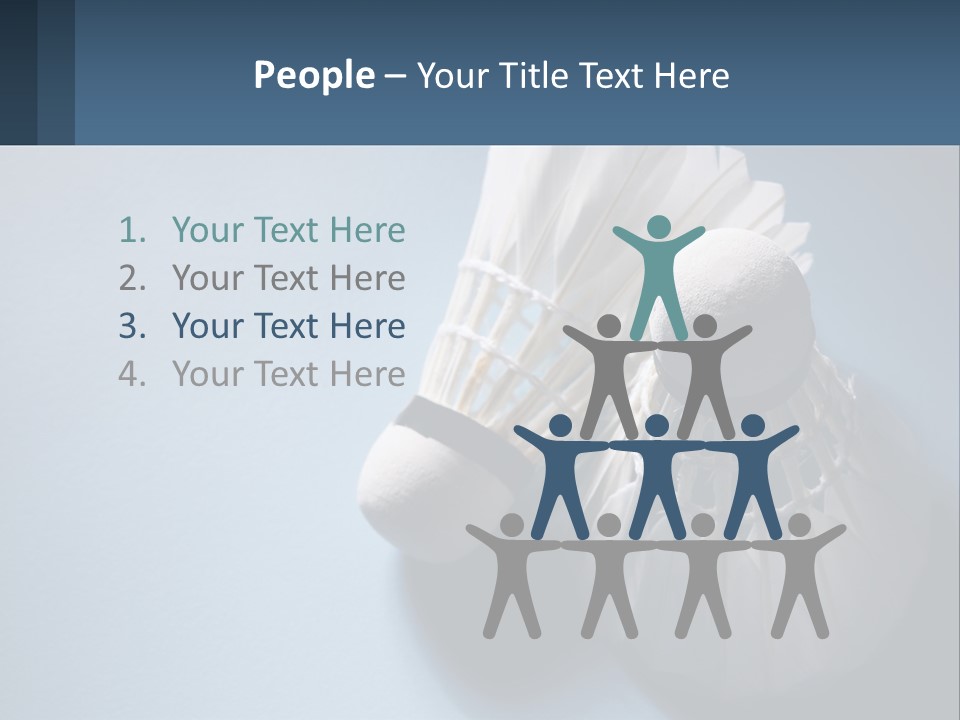 Two White Brushes On A Blue Background Powerpoint Template PowerPoint Template