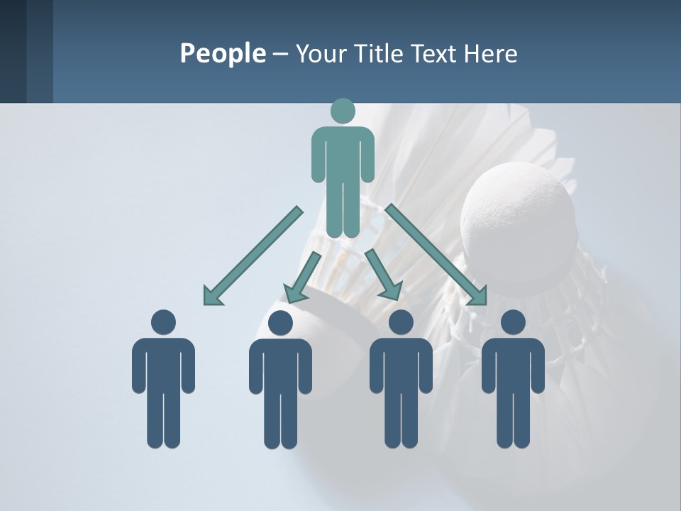 Two White Brushes On A Blue Background Powerpoint Template PowerPoint Template