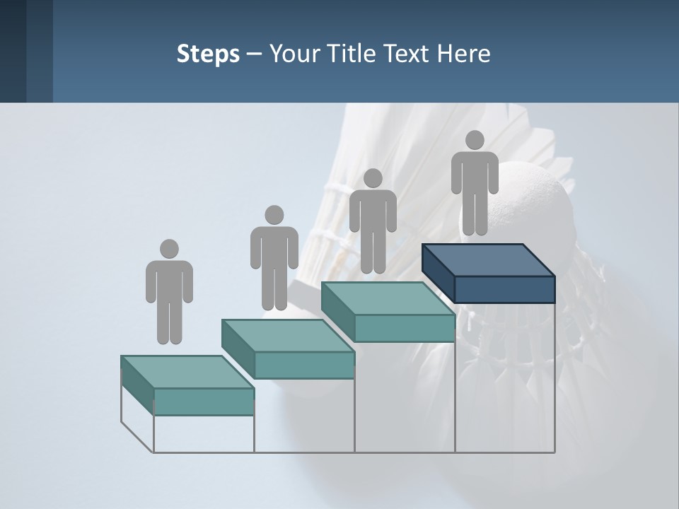 Two White Brushes On A Blue Background Powerpoint Template PowerPoint Template